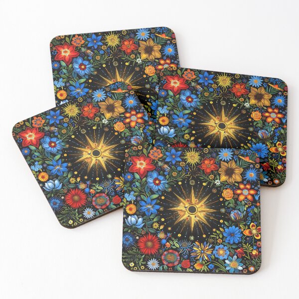 Item preview, Colorful botanical cosmos print designed and sold by dcrc.