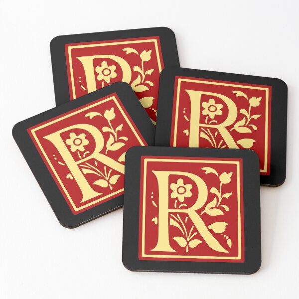 Item preview, Vintage Letter R Monogram Initial Red and Yellow designed and sold by Jeallan Designs.