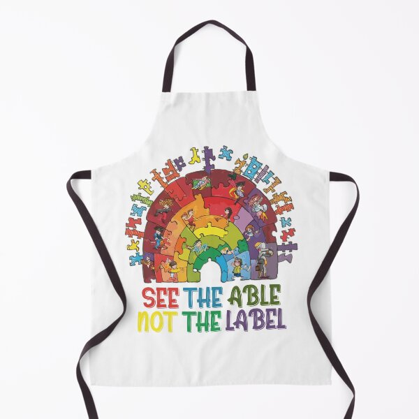 Item preview, see the able not the label autism awareness puzzle rainbow designed and sold by hichametta.