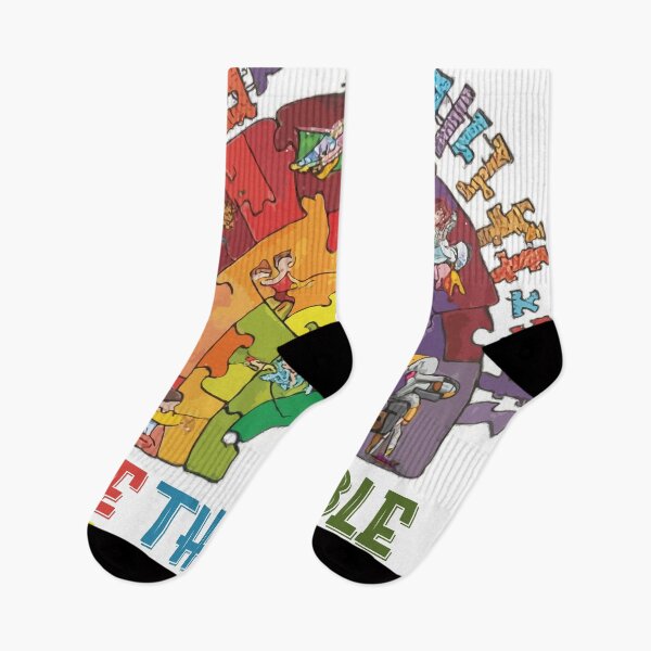 Item preview, see the able not the label autism awareness puzzle rainbow designed and sold by hichametta.