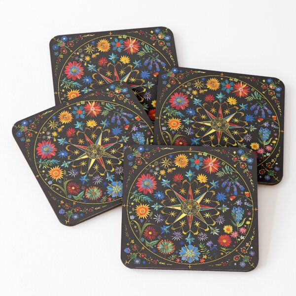 Item preview, Colorful botanical cosmos print designed and sold by dcrc.