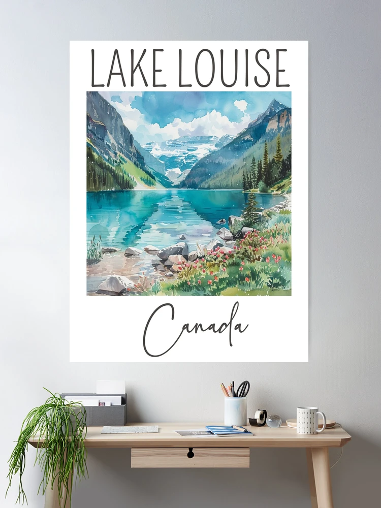 油彩画　『Canada Lake Louise』 cposter,large,product,750x1000
