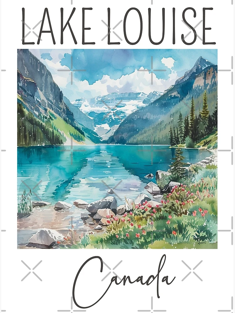 油彩画　『Canada Lake Louise』 renee-bovet-155-lake-