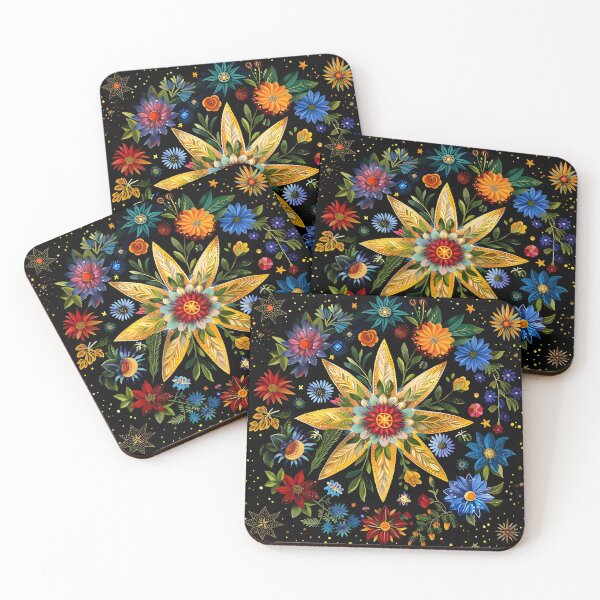 Item preview, colorful botanical cosmos print designed and sold by dcrc.