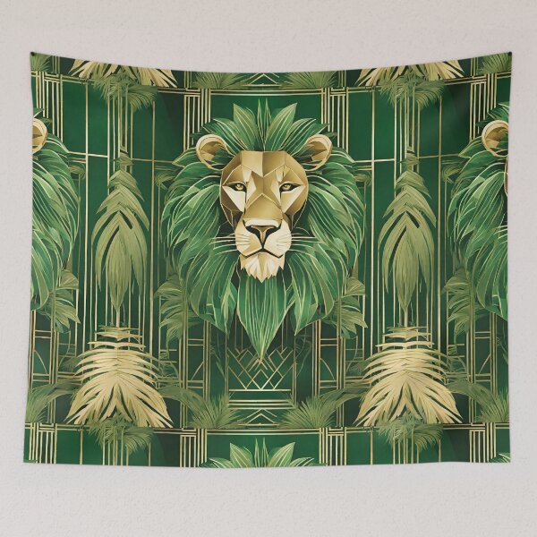 Item preview, Art Deco Jungle: A Luxurious Safari in Emerald & Gold designed and sold by Lorets-Designs.
