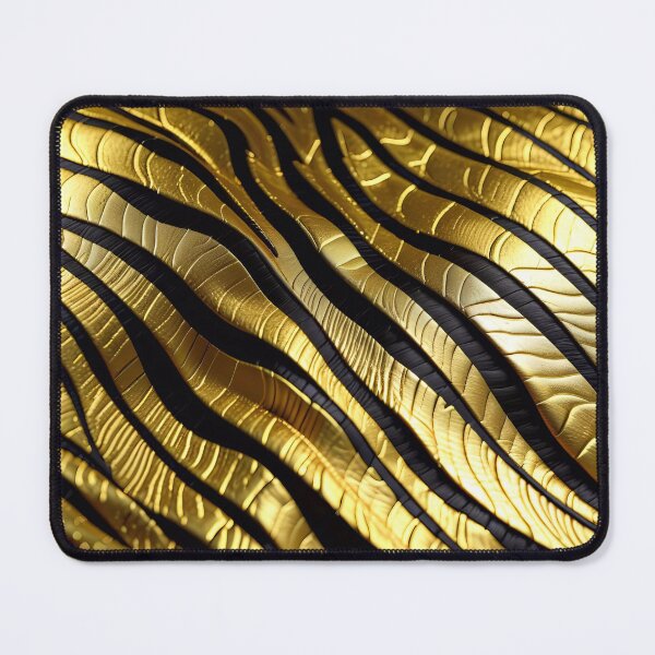 Item preview, Abstract Golden Zebra Skin Pattern designed and sold by TheArtOfPat.