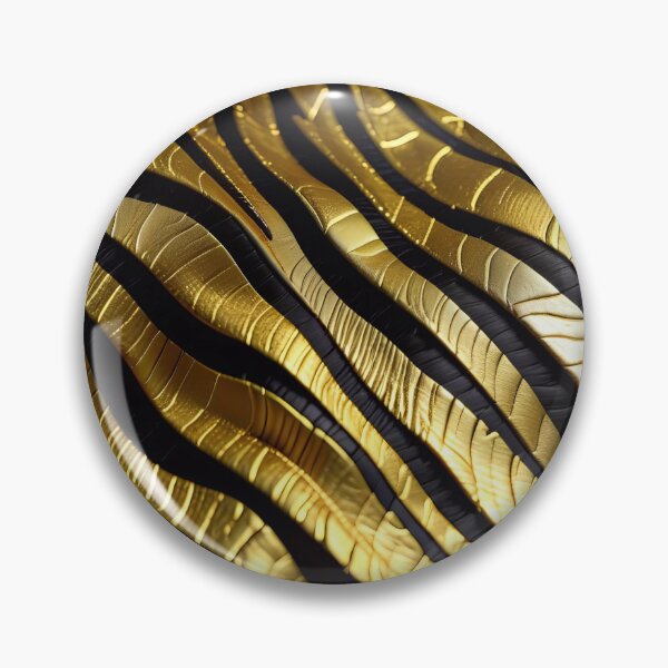 Item preview, Abstract Golden Zebra Skin Pattern designed and sold by TheArtOfPat.
