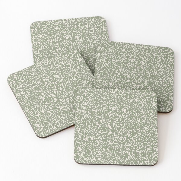 Item preview, Stippled Speckles - Eggshell on Artichoke Green designed and sold by Megs Lang.