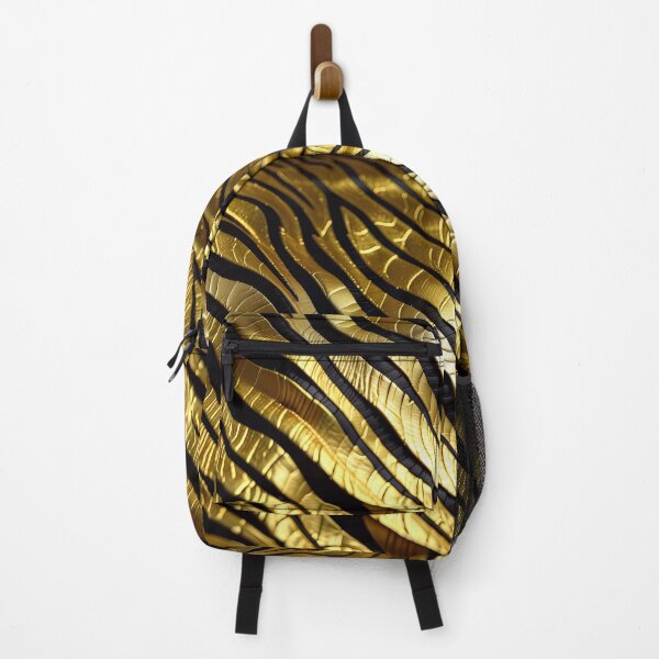 Item preview, Abstract Golden Zebra Skin Pattern designed and sold by TheArtOfPat.