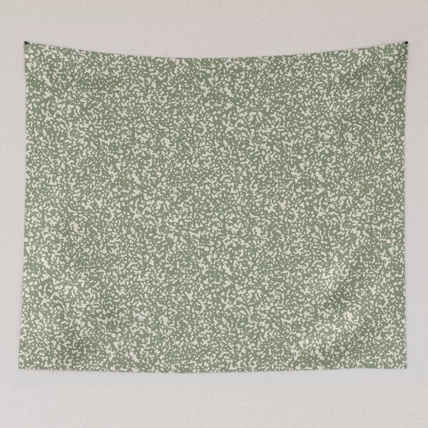 Item preview, Stippled Speckles - Eggshell on Artichoke Green designed and sold by Megs Lang.