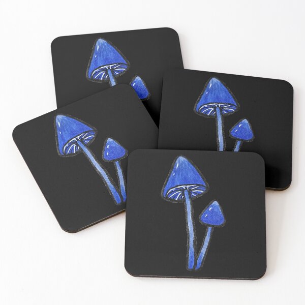 Item preview, Blue Pinkgill Mushroom designed and sold by silverwolfsoul.