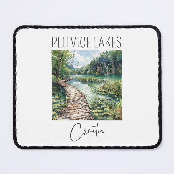 Item preview, Watercolor Design of Plivice Lakes - Croatia designed and sold by Sketch-Shack.