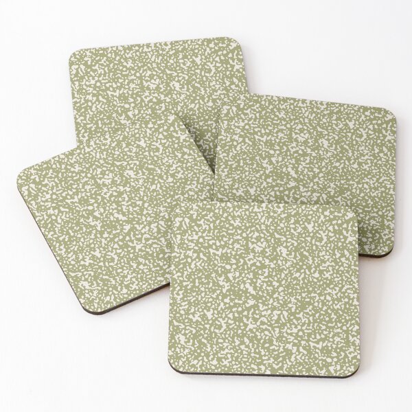 Item preview, Stippled Speckles - Eggshell on Avocado Green designed and sold by Megs Lang.