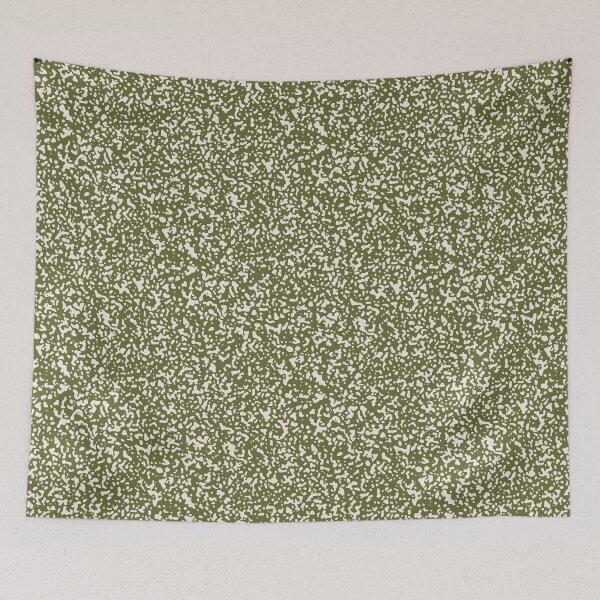 Item preview, Stippled Speckles - Eggshell on Camo Green designed and sold by Megs Lang.