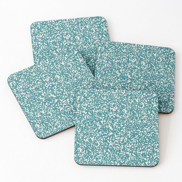 Item preview, Stippled Speckles - Eggshell on Deep Aqua designed and sold by Megs Lang.