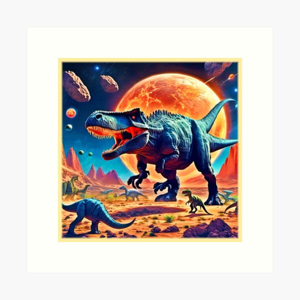 Item preview, Asteroid Impact Dinosaurs designed and sold by Health And Fitness Posts e-Store.