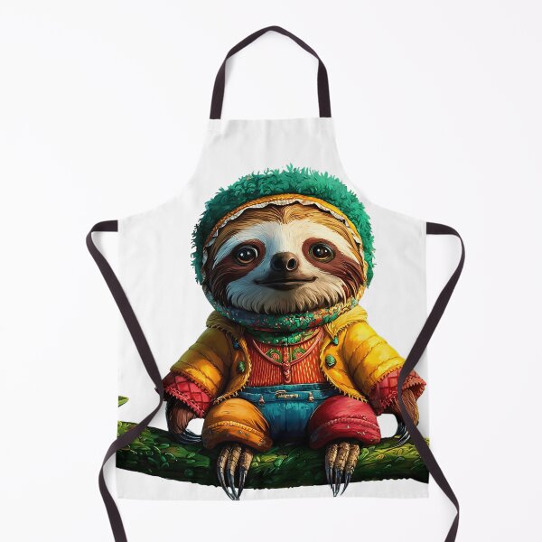 Item preview, Cute Sloth in Colorful Outfit designed and sold by najega911.