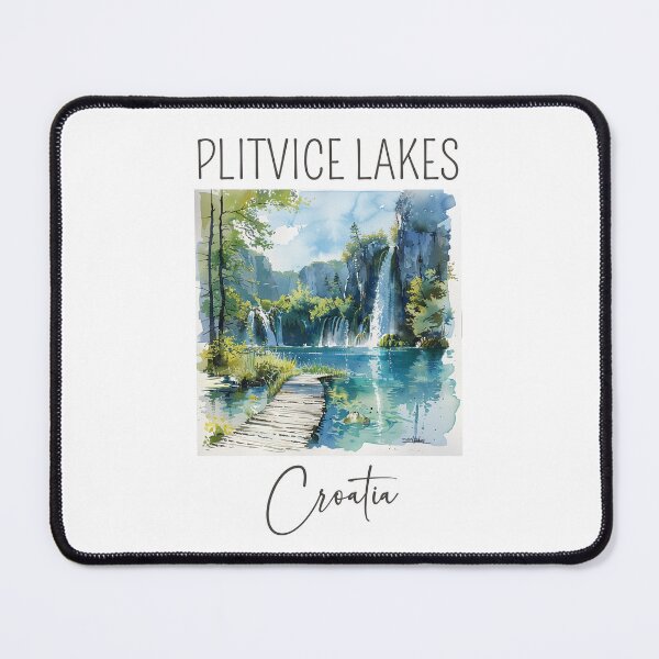 Item preview, Watercolor Design of Plivice Lakes - Croatia designed and sold by Sketch-Shack.