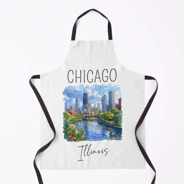 Item preview, Watercolor Design of Chicago - Illinois - US designed and sold by Sketch-Shack.