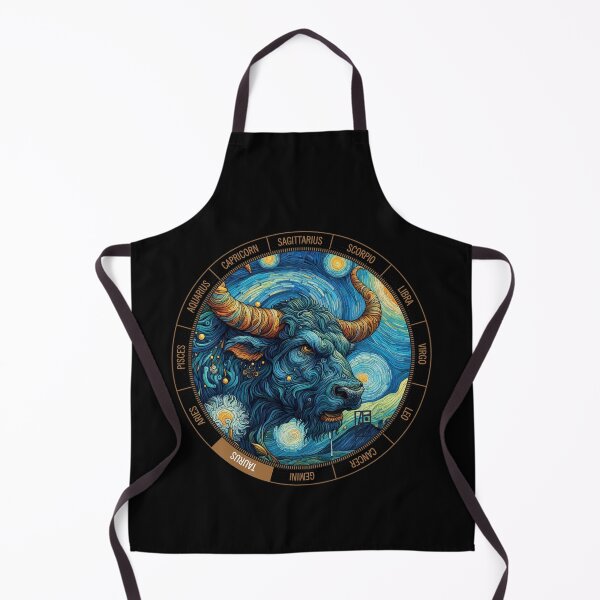 Item preview, ZODIAC Taurus - Astrological TAURUS - TAURUS - ZODIAC sign - Van Gogh style - 4 designed and sold by ArtProjectShop.