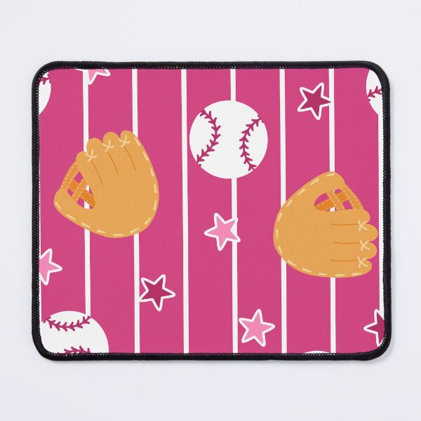Item preview, Baseball Pinstripe Pink Girls Sports designed and sold by SamAnnDesigns.