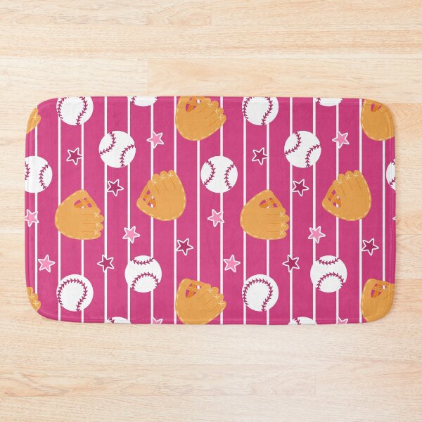 Item preview, Baseball Pinstripe Pink Girls Sports designed and sold by SamAnnDesigns.
