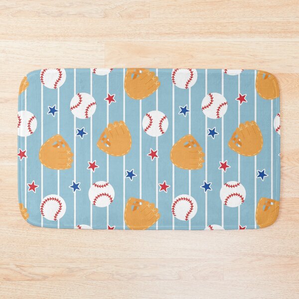 Item preview, Baseball Pinstripe Light Blue Baby Sports designed and sold by SamAnnDesigns.