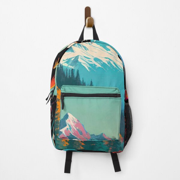 Item preview, Glacial Encounter - Mountain Biker Facing Ice Giants designed and sold by GrizzlyCollective.