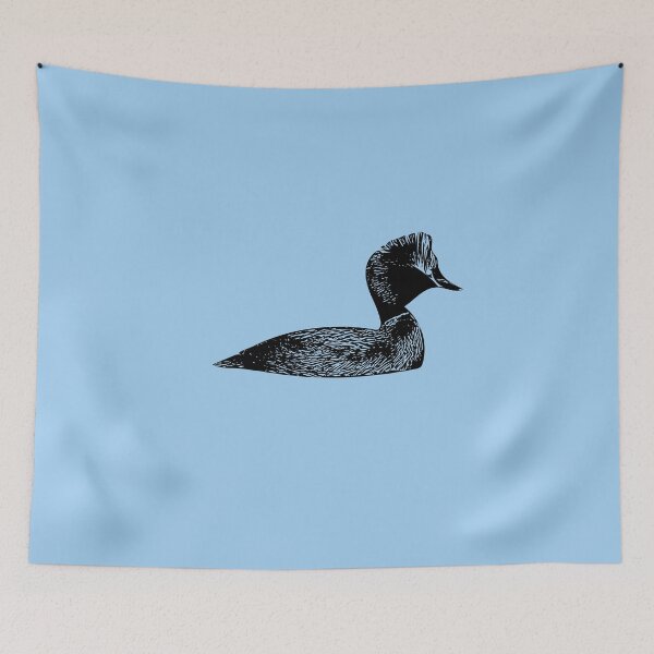 Item preview, Horned Grebe Black Design  designed and sold by designsasstultd.