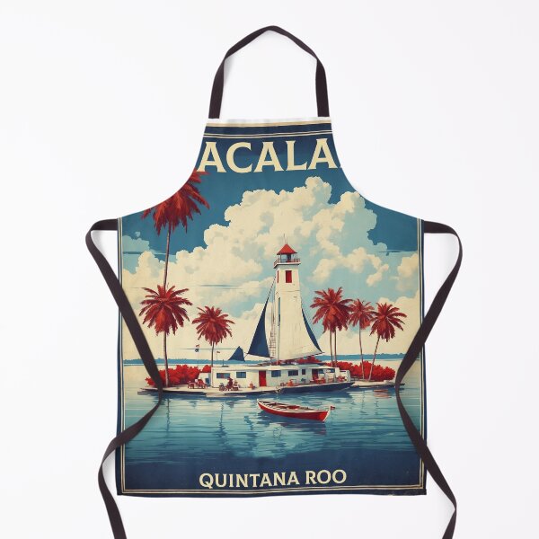 Item preview, Bacalar Quintana Roo Magic Town Mexico Vintage Travel Tourism Poster  designed and sold by TravelersGems.