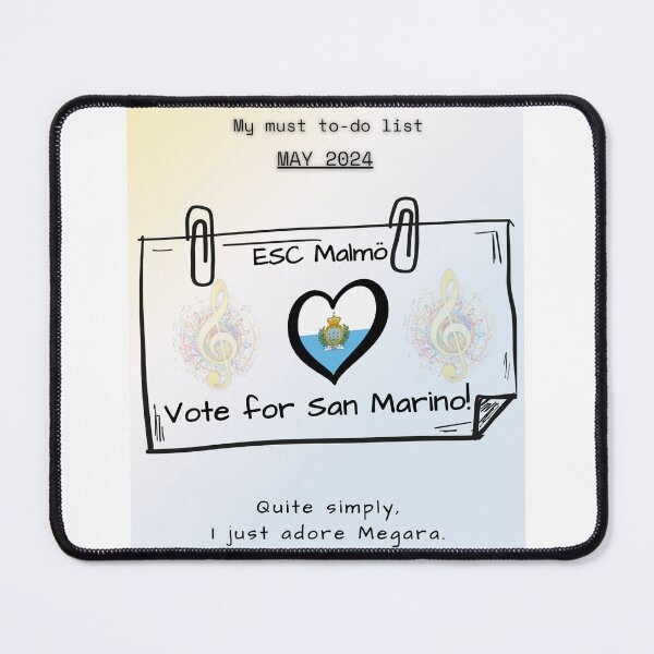 Item preview, EUROVISION SONG CONTEST 2024, VOTE FOR SAN MARINO designed and sold by CreativeBizarre.