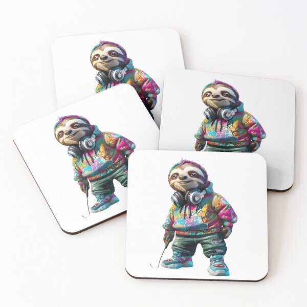 Item preview, Cute Sloth in Hip Hop Outfit designed and sold by najega911.