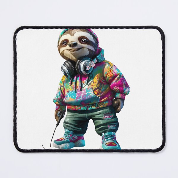 Item preview, Cute Sloth in Hip Hop Outfit designed and sold by najega911.