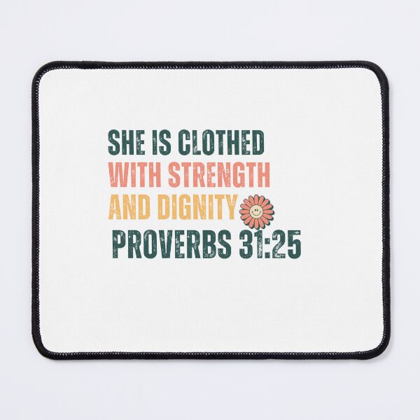 Item preview, She is clothed with Strength and Dignity Proverbs 31 designed and sold by ebocraft.