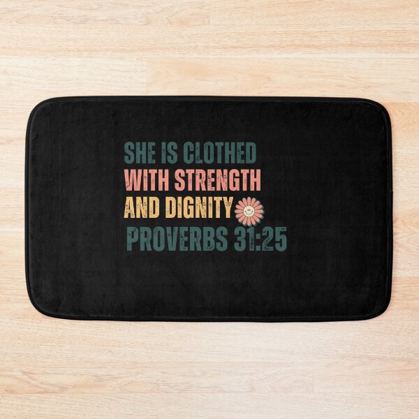 Item preview, She is clothed with Strength and Dignity Proverbs 31 designed and sold by ebocraft.