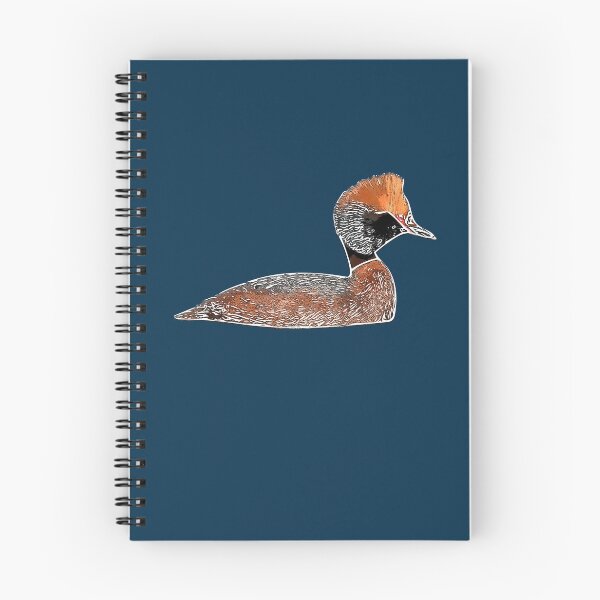 Item preview, Horned Grebe White Alternate Design  designed and sold by designsasstultd.