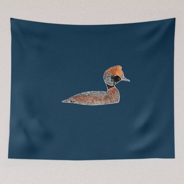 Item preview, Horned Grebe White Alternate Design  designed and sold by designsasstultd.