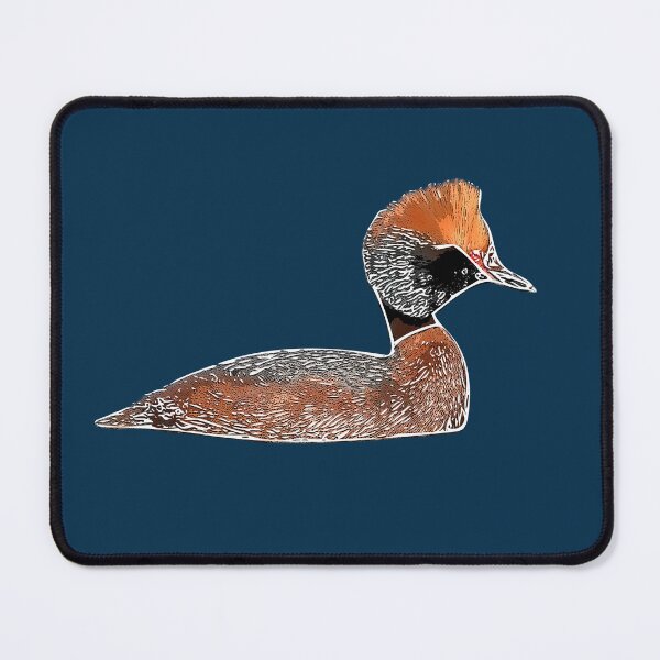 Item preview, Horned Grebe White Alternate Design  designed and sold by designsasstultd.