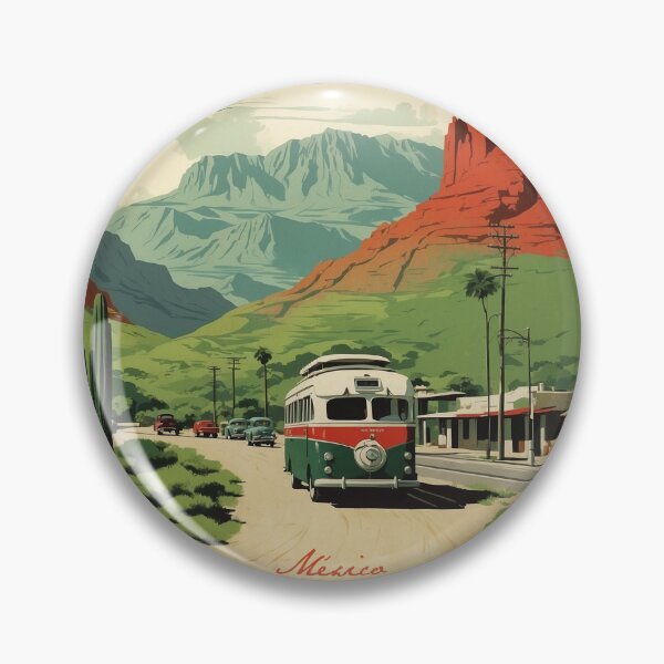 Item preview, Bustamante Nuevo Leon Magic Town Mexico Vintage Travel Tourism Poster  designed and sold by TravelersGems.