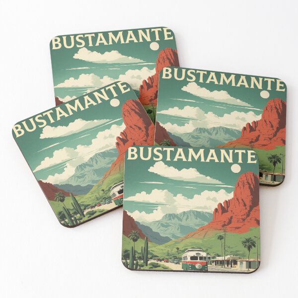 Item preview, Bustamante Nuevo Leon Magic Town Mexico Vintage Travel Tourism Poster  designed and sold by TravelersGems.