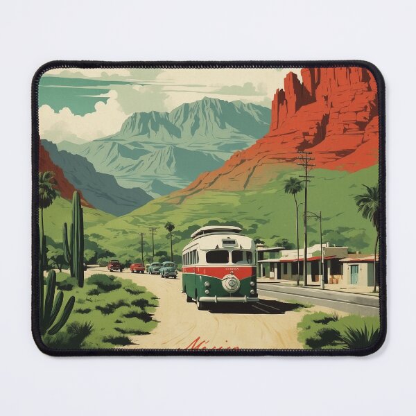 Item preview, Bustamante Nuevo Leon Magic Town Mexico Vintage Travel Tourism Poster designed and sold by TravelersGems.