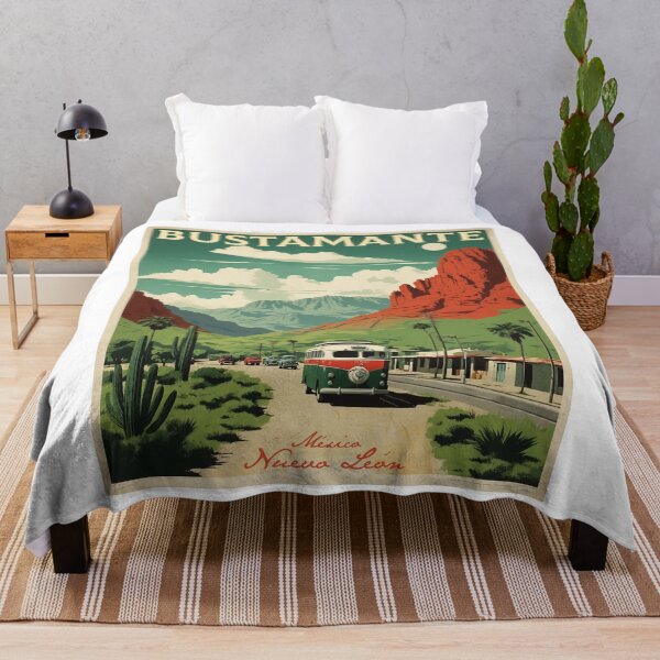 Item preview, Bustamante Nuevo Leon Magic Town Mexico Vintage Travel Tourism Poster  designed and sold by TravelersGems.