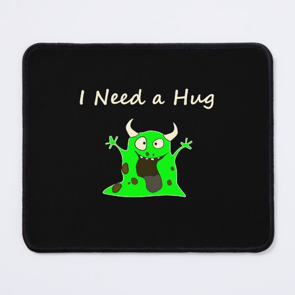 Item preview, I Need a Hug Cute Blob Monster Dark Color designed and sold by TinyStarAmerica.