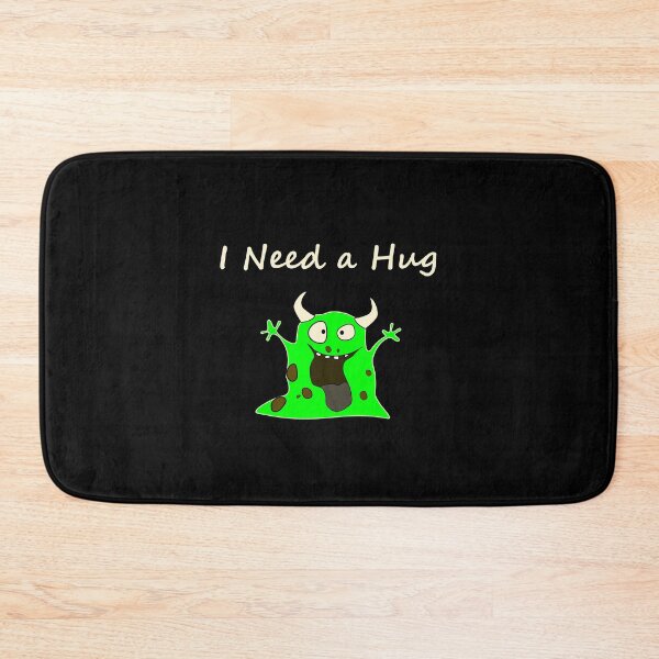 Item preview, I Need a Hug Cute Blob Monster Dark Color designed and sold by TinyStarAmerica.