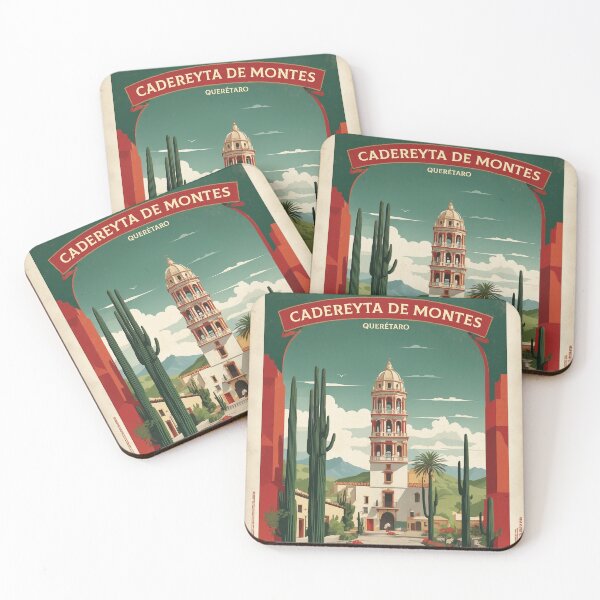 Item preview, Cadereyta de Montes Queretaro Magic Town Mexico Vintage Travel Tourism Poster  designed and sold by TravelersGems.