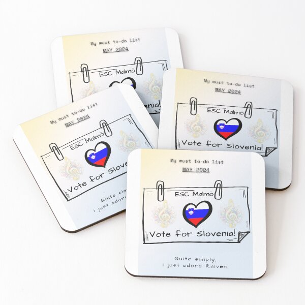 Item preview, EUROVISION SONG CONTEST 2024, VOTE FOR SLOVENIA designed and sold by CreativeBizarre.