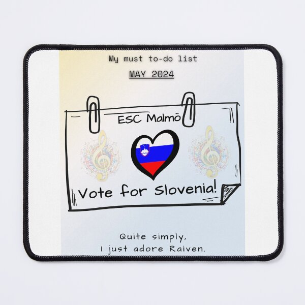 Item preview, EUROVISION SONG CONTEST 2024, VOTE FOR SLOVENIA designed and sold by CreativeBizarre.