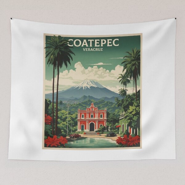 Item preview, Coatepec Veracruz Magic Town Mexico Vintage Travel Tourism Poster  designed and sold by TravelersGems.