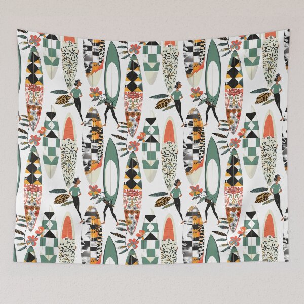 Item preview, Tropical Surfboard Paradise: Colorful and Patterned Surfboards Design - Ideal for Beach Lovers and Surf Enthusiasts designed and sold by David Balzen.
