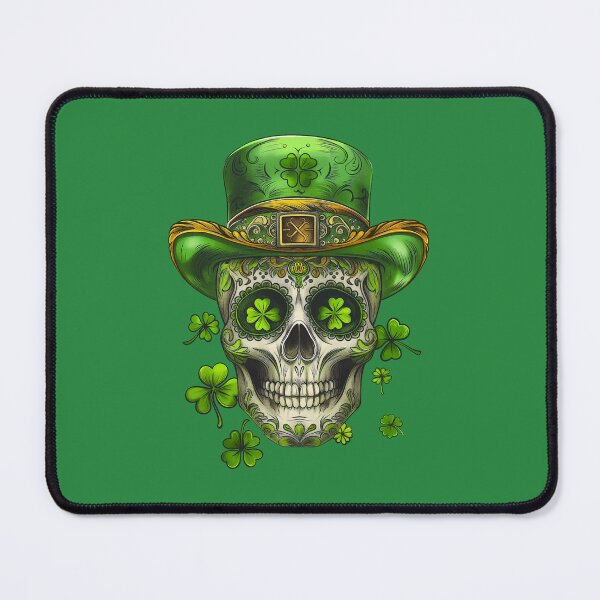 Item preview, Saint Paddys Patricks Sugar Skull Leprechaun designed and sold by Wild-Co.